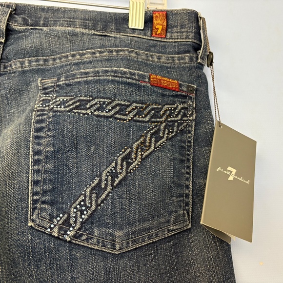 NWT  7 For All Mankind Dojo Flared Jean 31/33 - Picture 5 of 13